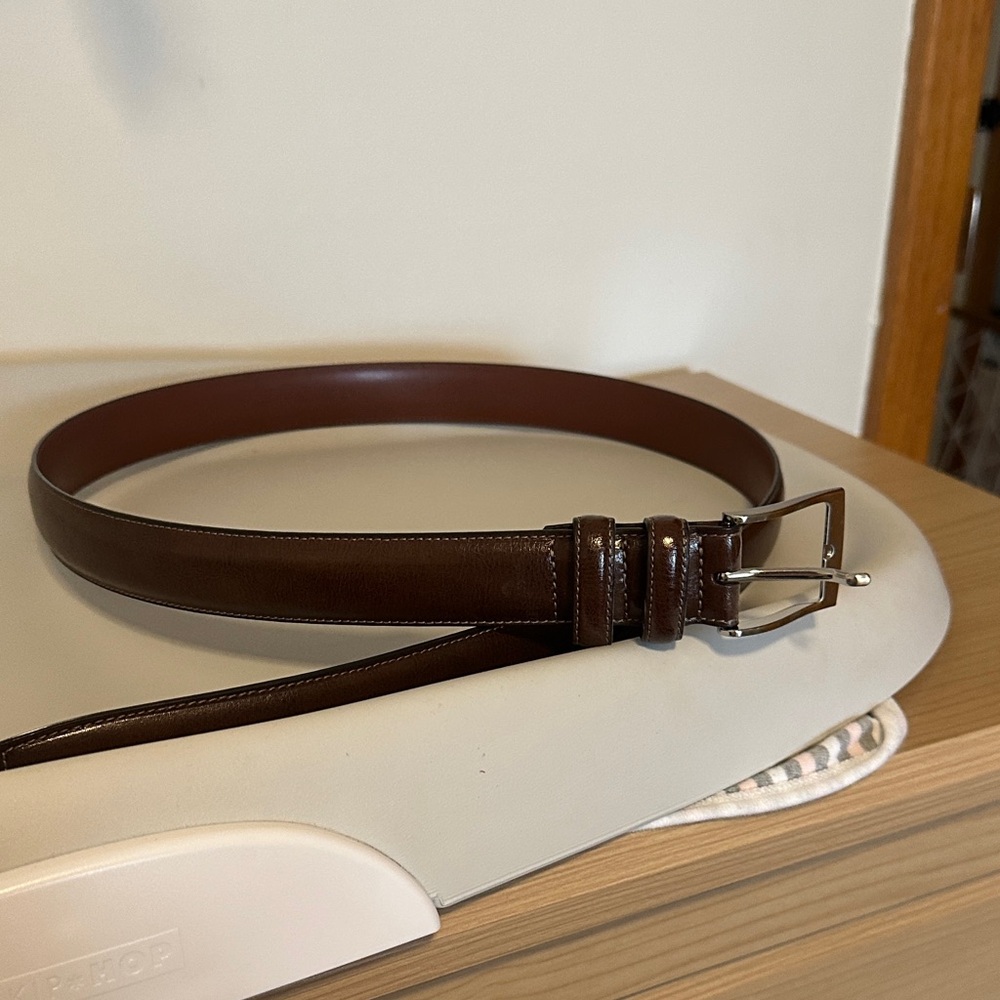 Bonded Leather Brown Belt for Men